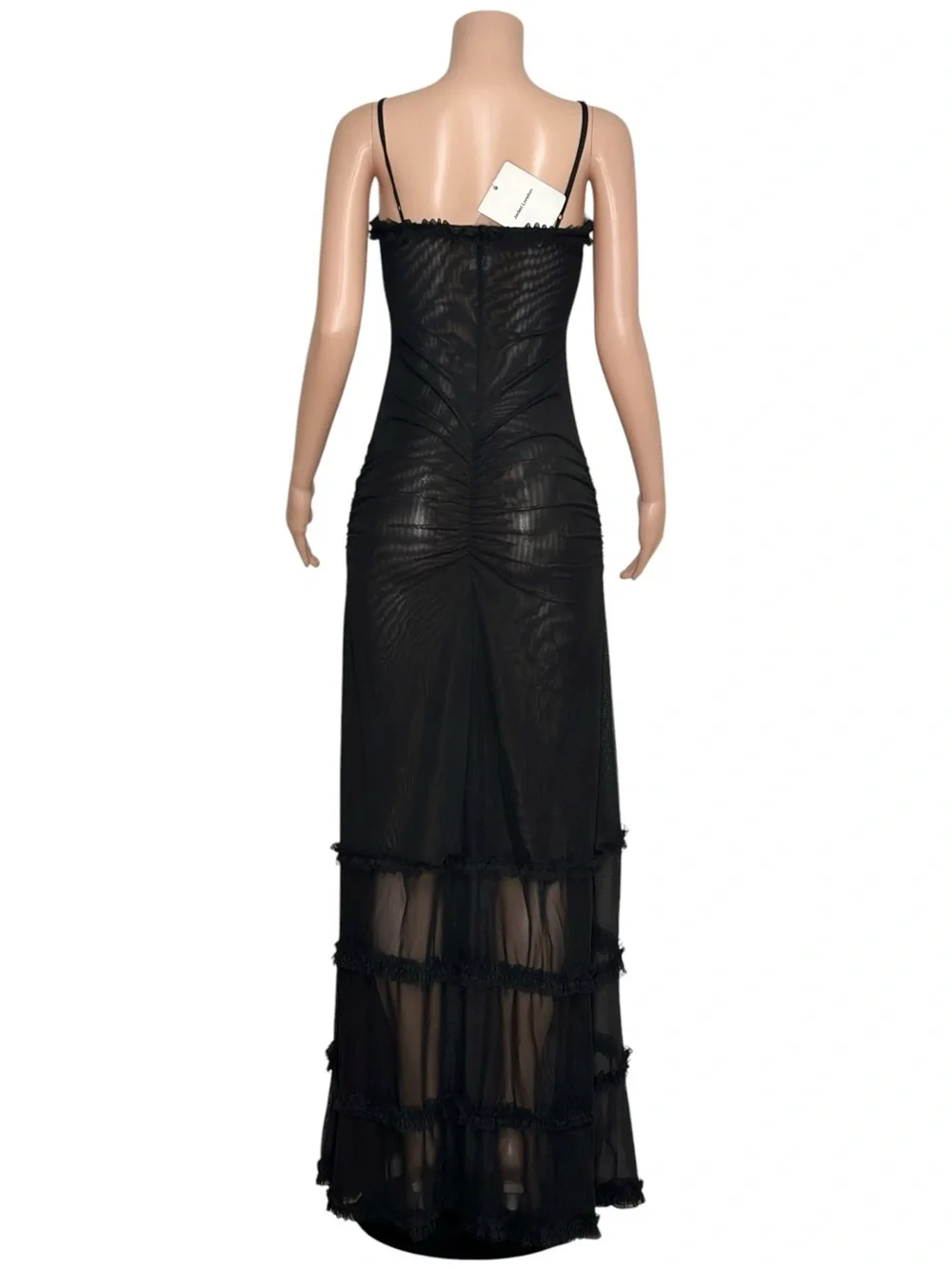 JADED LONDON Fatale Mesh Maxi Dress, Black, 6 (US) - Picture 6 of 9